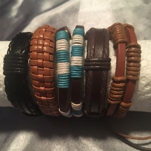 New unisex band bracelets lot of 5